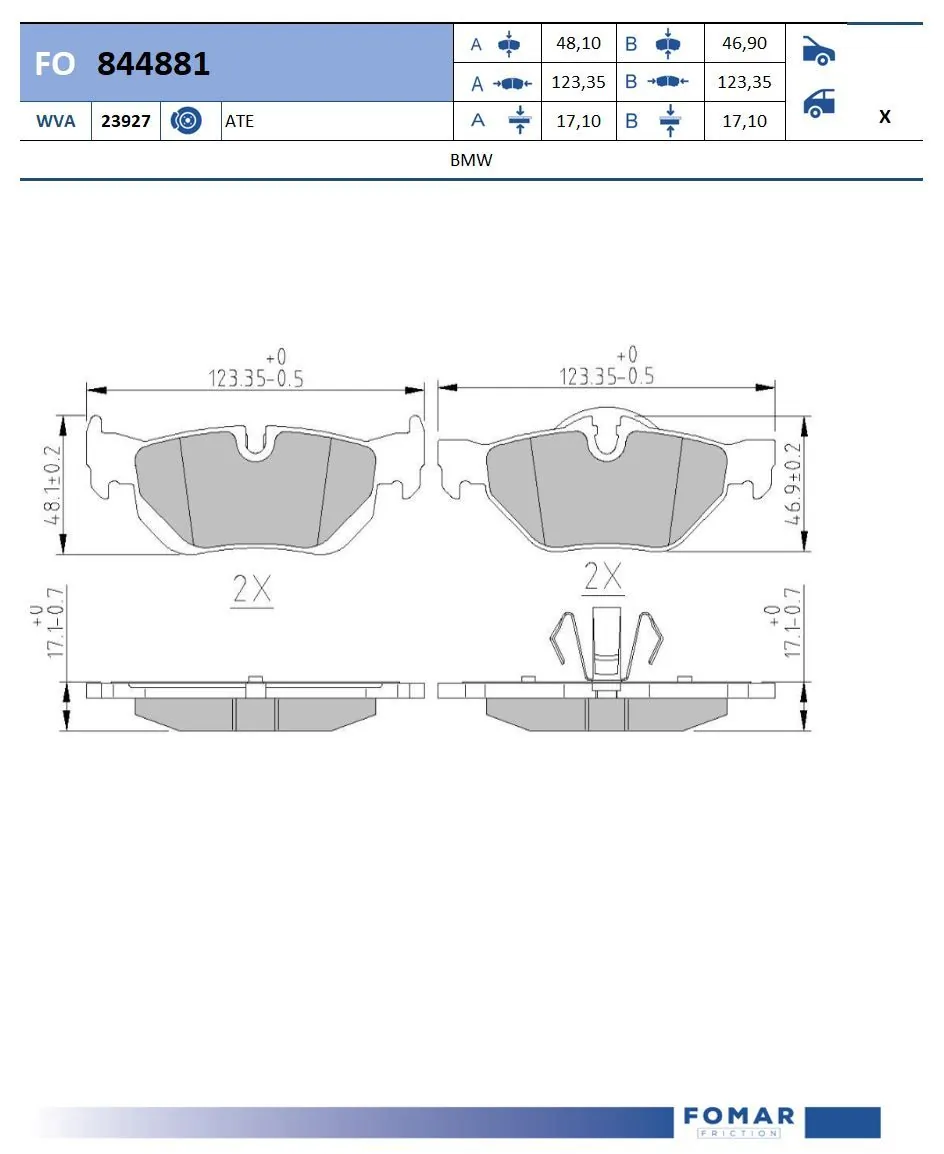 Brake Pad Set, disc brake